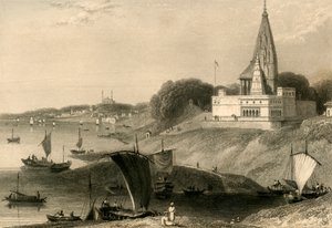 Bernarská pagoda, Benares, 1835. od William Daniell