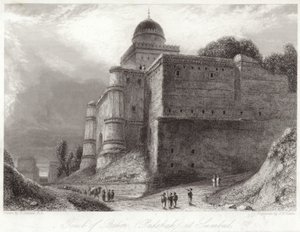 Hrob Baber v Sumbul Babur od William Daniell