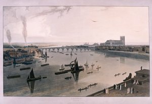 Pohled na Londýn z Somerset House, 1805 od William Daniell