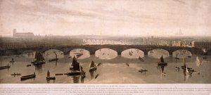 Pohled na Londýn z jihu, 1810 od William Daniell