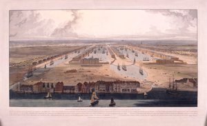 West India Docks, Poplar, Londýn, 1802