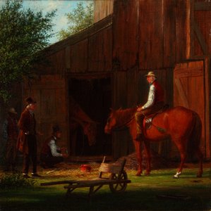 Nemocný kůň 1869 (olej na plátně)
