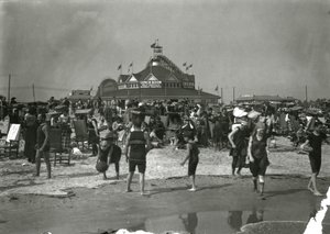 Plážová scéna, Coney Island, cca 1910-21