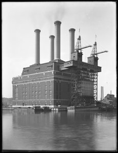 Elektrárna Sherman Creek, W. 201st Street, Inwood, New York City, červen 1916