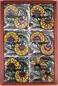 Panel dlaždic od William de Morgan