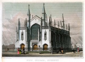 New Church, Stepney, Londýn, 1828.