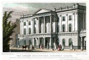 Londýnský institut, Finsbury Circus, Londýn, 1827.