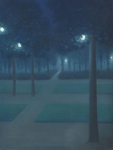Nokturno v Parc Royal, Brusel od William Degouve de Nuncques