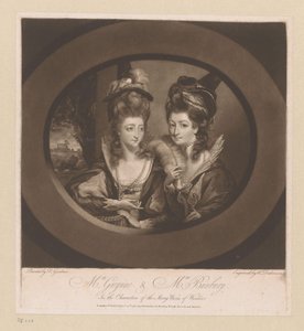 Portrét Mary Gwyn a Catherine Bunbury Paní Gwynne a paní Bunbury, / v postavách Veselé paničky z Windsoru (název na předmětu)