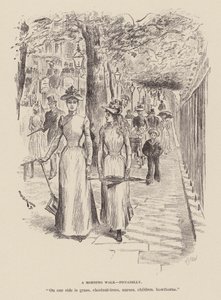 Ranní procházka, Piccadilly (rytina) od William Douglas Almond