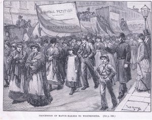 Průvod výrobců zápalek do Westminsteru 1871 našeho letopočtu od William Douglas Almond