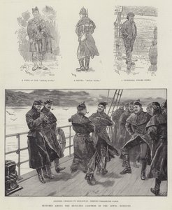 Náčrtky mezi Revolted Crofters v Lewis, Hebridy od William Douglas Almond