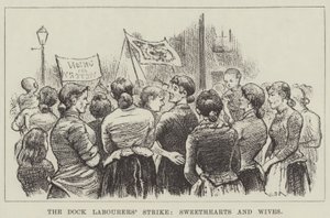 Stávka přístavních dělníků, miláčkové a manželky od William Douglas Almond