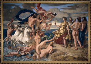 Neptunus luovuttaa Empire of the Seasin Britannialle od William Dyce