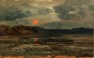 Východ slunce nad rybářskými vodami - Maine od William E. Norton