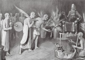 Uctívání Ningirsu (litografie) od William Edward (after) Wigfull