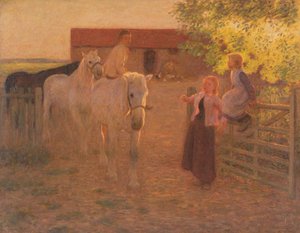 Stará brána, kolem roku 1896 (olej na plátně)