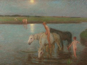 Břeh řeky od William Edward Stott