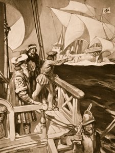 Vasco Da Gama kolem Mysu Dobré naděje od William Edward Wigfull