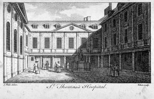 Střední soud nemocnice St Thomas, Southwark, Londýn, c1750. od William Elliot