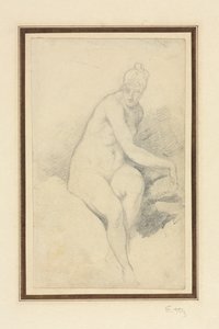 Sedící nahá. od William Etty