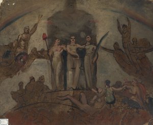 Studie pro kompozici postavy od William Etty