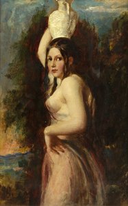 The Water Carrier (olej na desce)