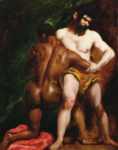 Zápasníci od William Etty