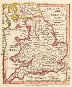 Starověká Británie. Mapa.