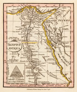 Starověký Egypt. Mapa.