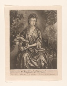 Portrét van Sarah Chicheley Madam Plowden (název na objektu) od William Faithorne (I)