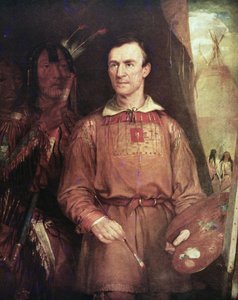 George Catlin (1798-1872) 1849 (olej na plátně) od William Fisk