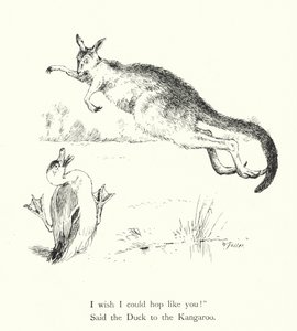 The Duck And The Kangaroo (rytina)