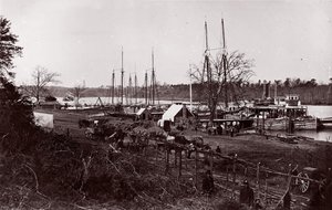 Broadway Landing, řeka Appomattox, 1864.