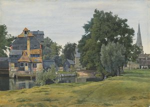 Houghton Mill, poblíž St Ives, Huntingdonshire, 1889