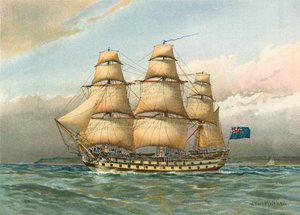 Bitevní loď kolem roku 1760