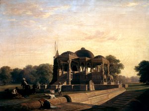 Starověký chrám v Hulwud, 1826.