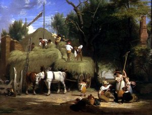 Stohování sena od William Frederick Witherington