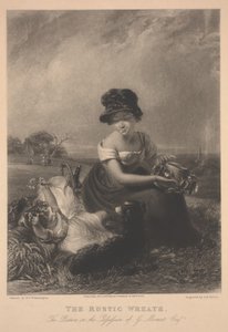 Rustikální věnec, tisk od G.H. Phillips