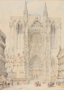 Fasáda katedrály v Rouenu od William Frome Smallwood