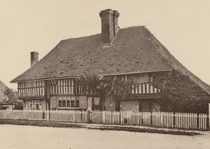 Bell Farm House, Harrietsham, Kent (čb fotografie) od William Galsworthy Davie