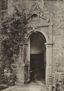 Doorway, "Batemans", Burwash, Sussex (černobílá fotografie)