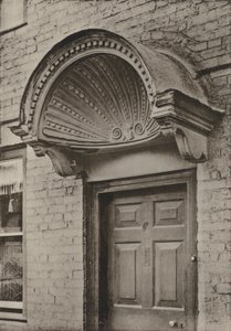 Doorway, Ledbury, Herefordshire (černobílá fotografie) od William Galsworthy Davie