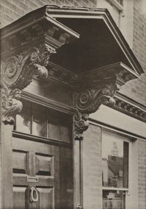 Dveře, Uxbridge, Middlesex (černobílá fotografie) od William Galsworthy Davie