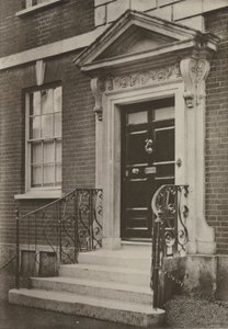 Dveře, Wimborne, Dorset (černobílá fotografie) od William Galsworthy Davie