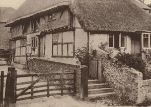 Farm House, Bury, West Sussex (čb fotografie) od William Galsworthy Davie
