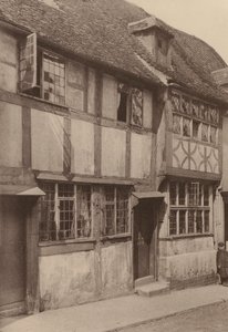 Na West Street, Rye, Sussex (čb fotografie) od William Galsworthy Davie