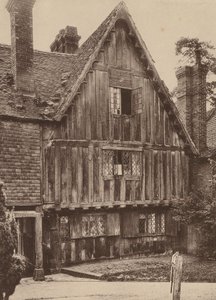 Na hřbitově, Penshurst, Kent (čb fotografie) od William Galsworthy Davie