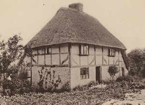 Rose Cottage, Pulborough, West Sussex (čb fotografie) od William Galsworthy Davie