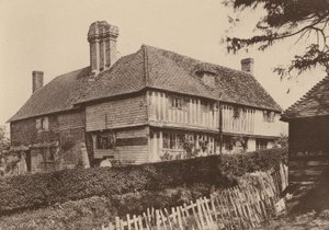 Farma Smugley, Goudhurst, Kent (čb fotografie) od William Galsworthy Davie
